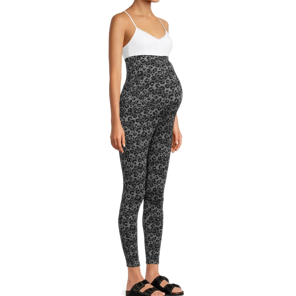 Time and Tru Leopard Print Maternity Leggings Size XXL 20 New